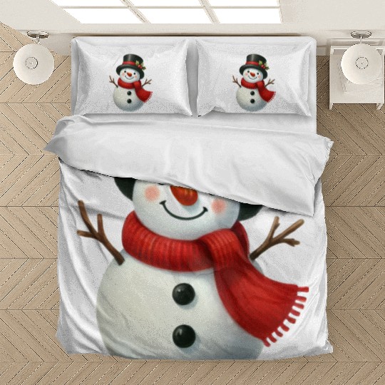 Snowman Christmas, Cute Christmas, Christmas Bedding Sets