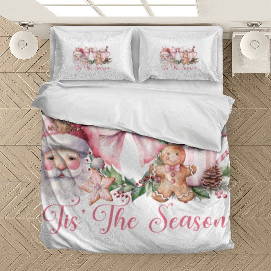 Pink Tis The Season Set Pink Bedding Sets