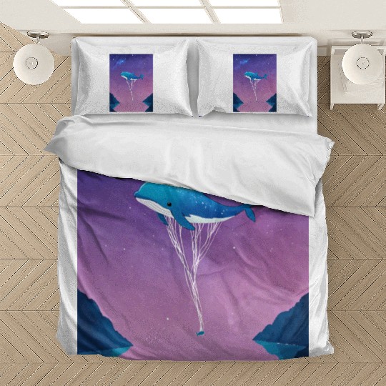 Whale's Dance in the Galaxy Bedding Sets