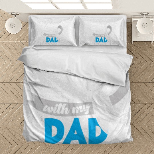 Lung Cancer Awareness I Fight With My Dad Bedding Sets
