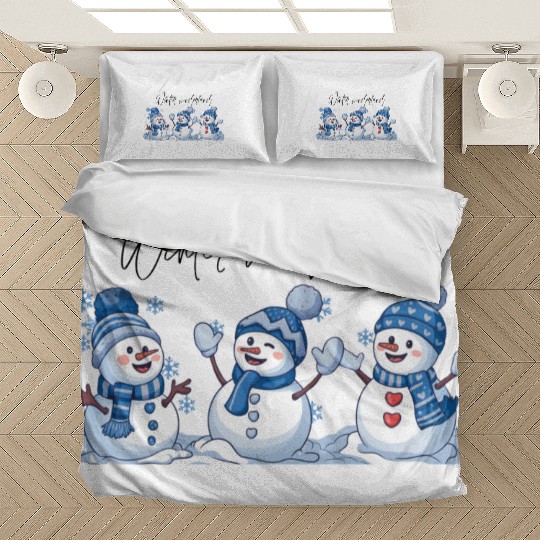 Snowman Christmas, Funny Snowman Bedding Sets