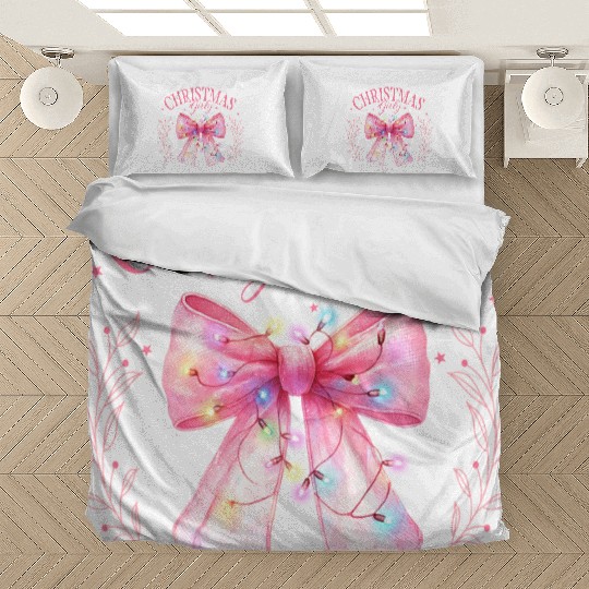Pink Christmas Girly Bedding Sets