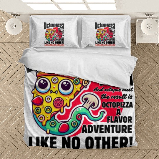 Octopizza Pizza And Octopus Fantasy Bedding Sets