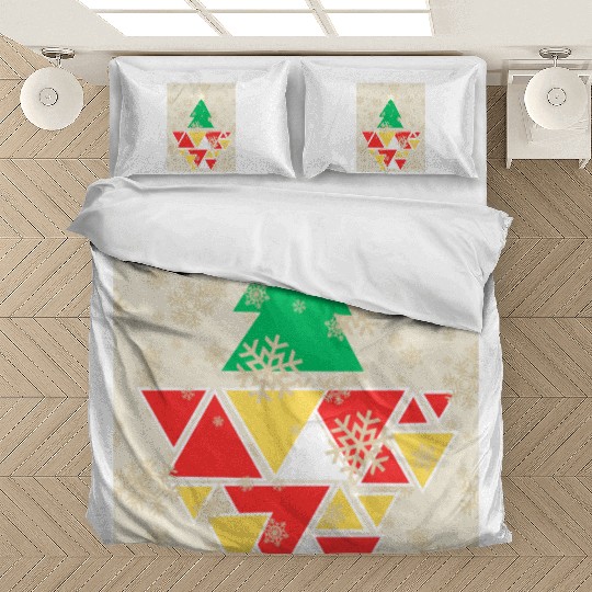 Geometric Christmas Tree Bedding Sets