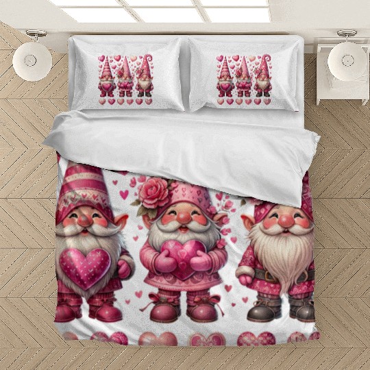 Valentines Gnomes Bedding Sets