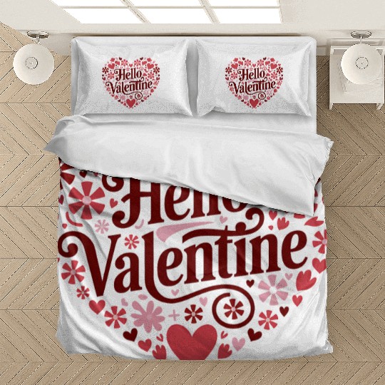 Hello Valentine Sublimation Bedding Sets