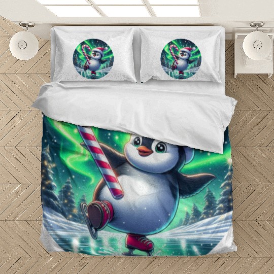 Penguin's Northern Lights Skate Bedding Sets