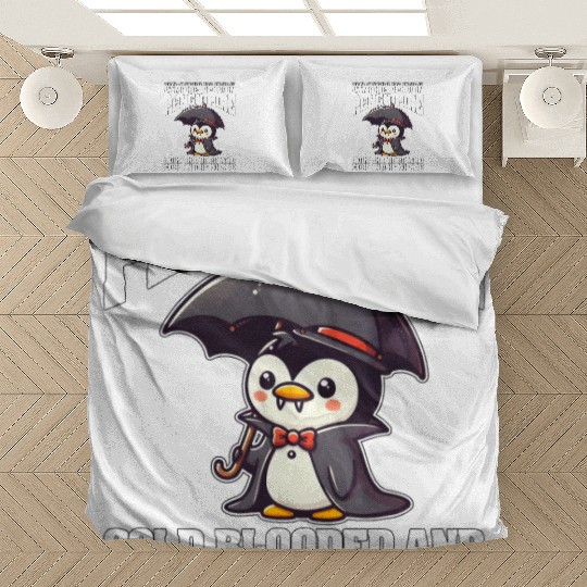 COLD BLOODED AND COOL IN THE SHADE VAMPIRE PENGUIN Bedding Sets