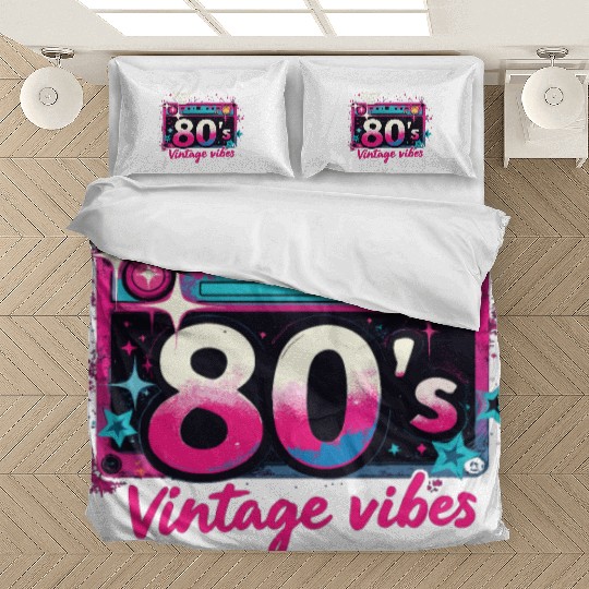 Rock The 80's 80s Party Retro Look 80s Bedding Sets