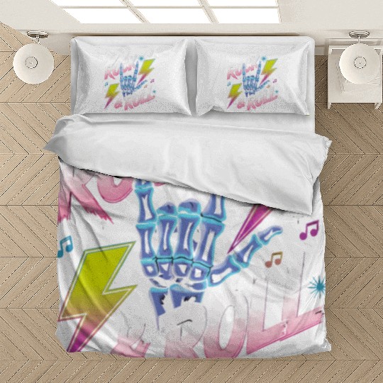 Skeleton Guitar Player Bones Guitarist Musician Bedding Sets