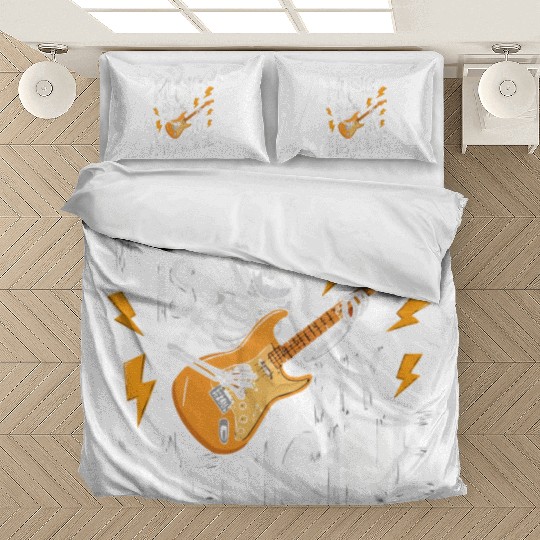 Skeleton Guitar Player Bones Guitarist Musician Bedding Sets