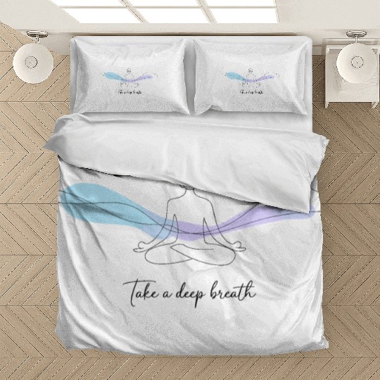 Peaceful Meditation Take a Deep Breath Bedding Sets