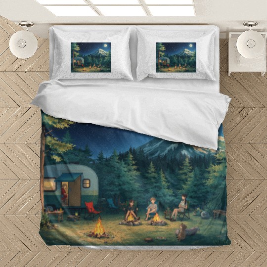 Digital nature bad painting Bedding Sets