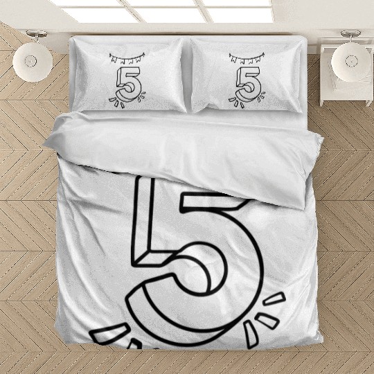 Coloring Bedding Sets: Number 5 – Creative Birthday Keeps