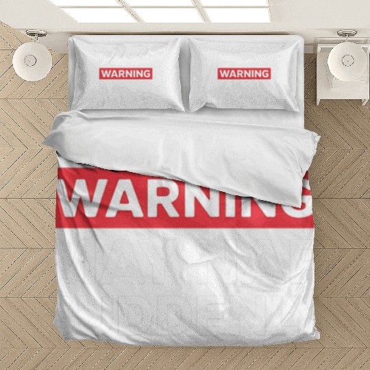 Papa Warning May Nap Funny Dad Present Casual Wear Bedding Sets