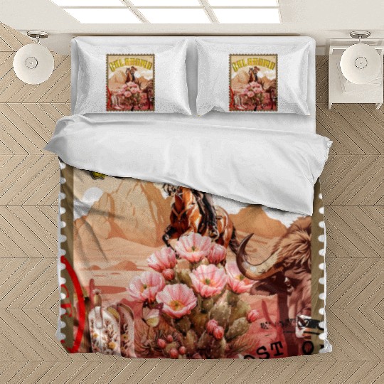 Oklahoma Cowgirl Stamp Bedding Sets