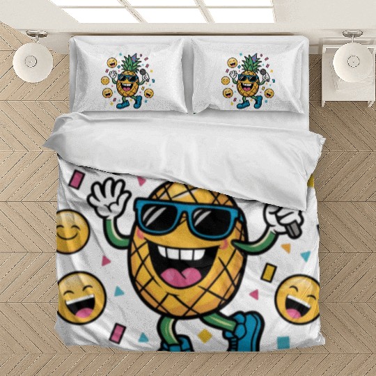 Pineapple Fruit Is Singing Bedding Sets