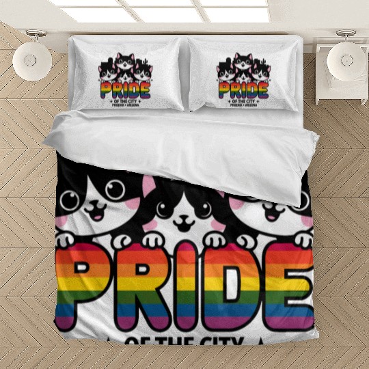 Pride of Phoenix City Arizonna USA Rainbow Flag Bedding Sets