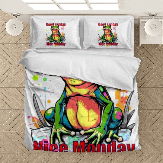 Lazy Frog Artwork Bedding Sets