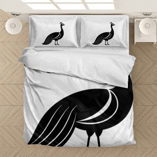 peacock minimalist Bedding Sets