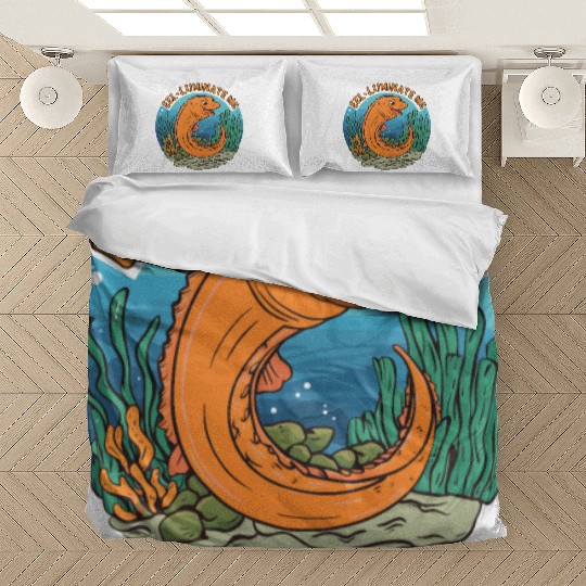 Eel-luminate Me Funny Eel Pun for Sea Life Lovers Bedding Sets