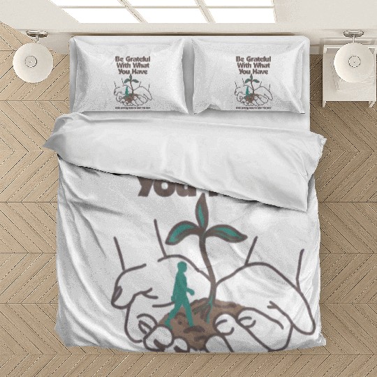 Be Grateful: Inspirational Nature Bedding Sets