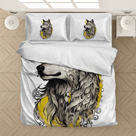 Yellow dog Bedding Sets