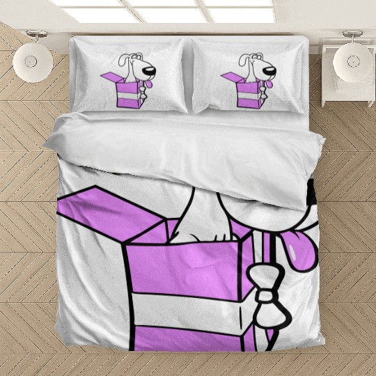 Dog Pet Gift Box Funny Crazy Surprise Fun Puppy Bedding Sets