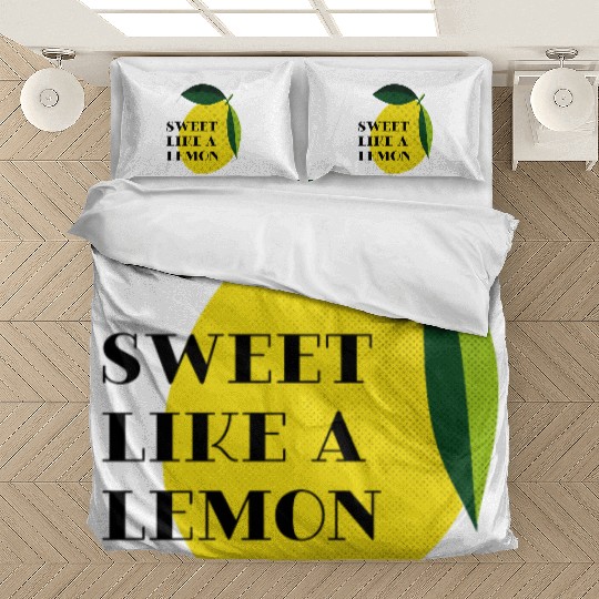 Sweet like a lemon Fruit Citrus Yellow Summer Bedding Sets