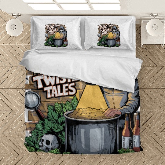 Craft Beer Brewing & True Crime Twisted Tales Bedding Sets