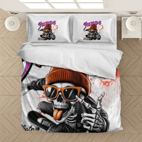 Skateboard Graphic - Bold Urban Bedding Sets