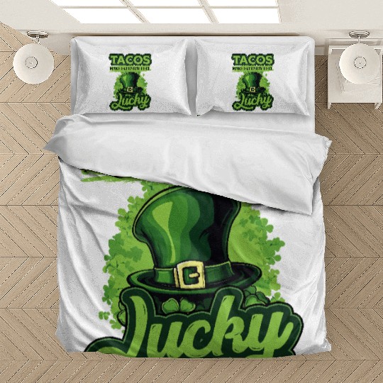 St Patricks Day Tacos Make Everyday Feel Lucky Bedding Sets