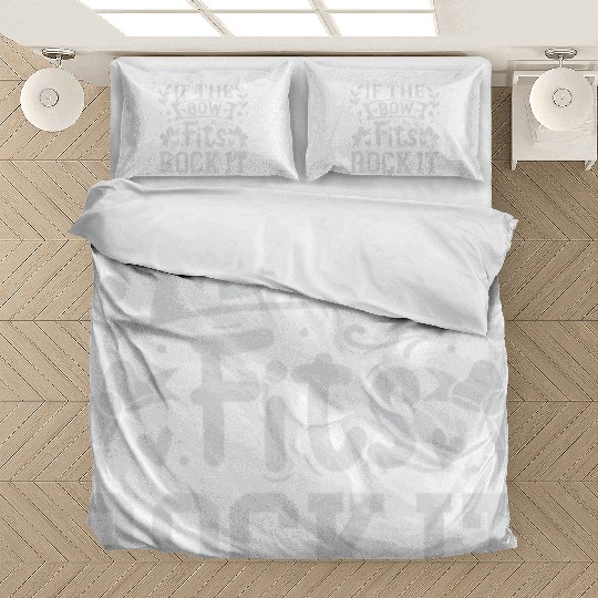 If The Bow Fits Rock It Chef Cooking Bedding Sets