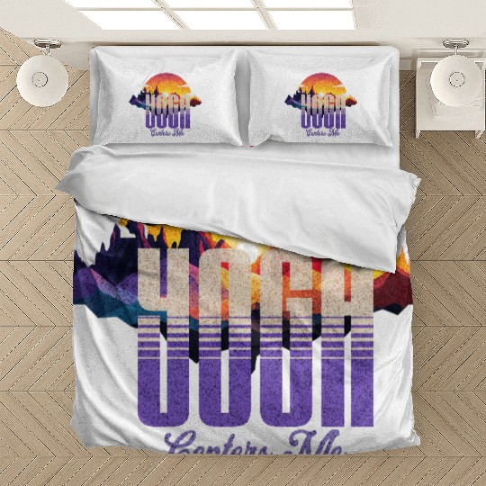 Yoga Centers Me Mountain Sunset Bedding Sets