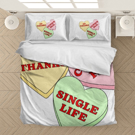 Valentines Candy Hearts Bedding Sets