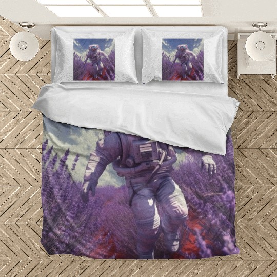 post nuclear lavender farmer Bedding Sets