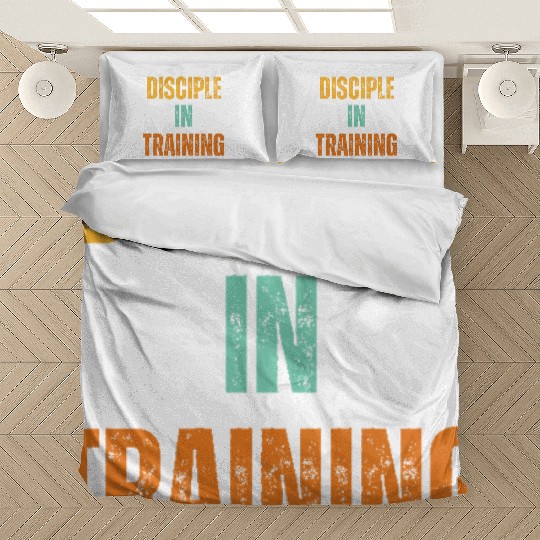 Retro Disciple in training barbell Bedding Sets