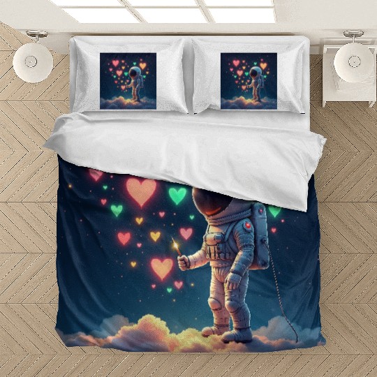 Astronauts are full of love Bedding Sets