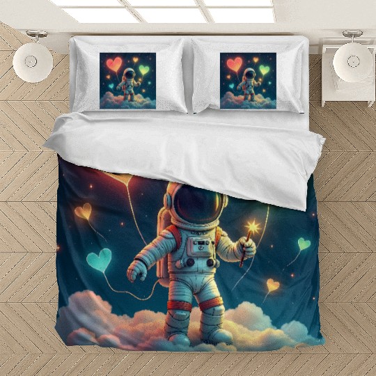 Astronauts are full of love Bedding Sets
