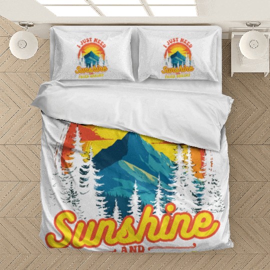 I Just Need Sunshine And Fried Shrimp Outdoor Bedding Sets