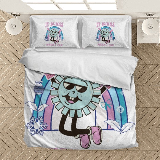 Funny Saying "It Burns When I Pee"! Sarcastic, Bedding Sets
