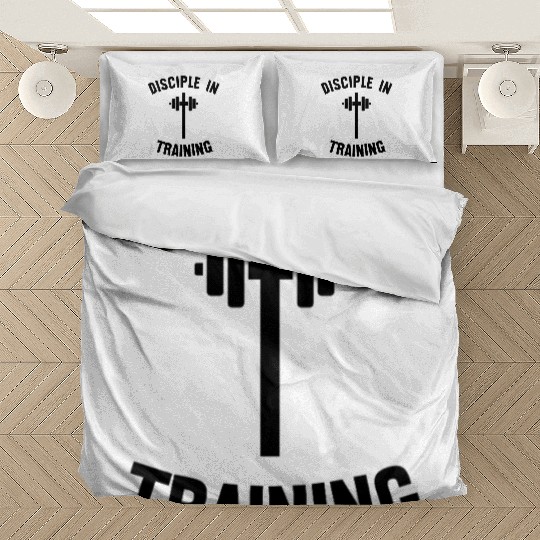 Disciple in training barbell Christian Bedding Sets