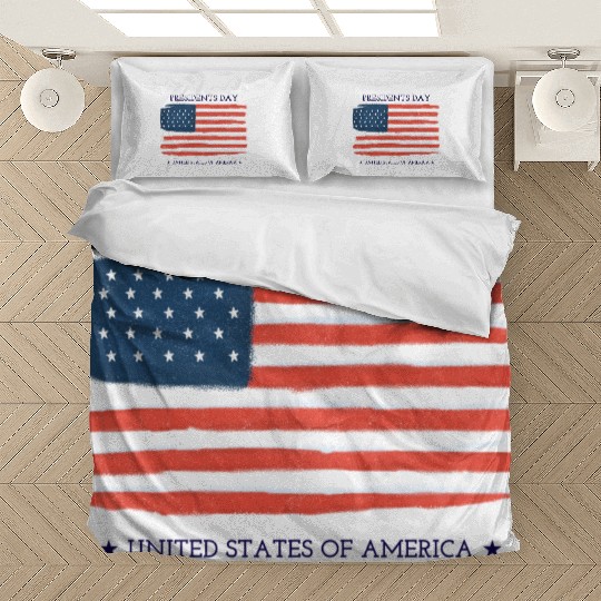 US flag.Presidents Day Bedding Sets