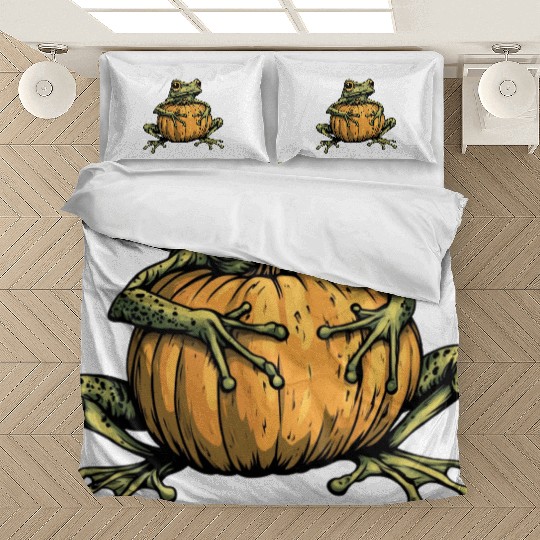 Pumpkin Frog Frog Pumpkin Bedding Sets
