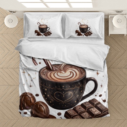 Cozy Hot Chocolate with Sweet Treats Bedding Sets