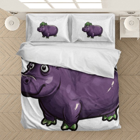 Hip Eggplant Bedding Sets