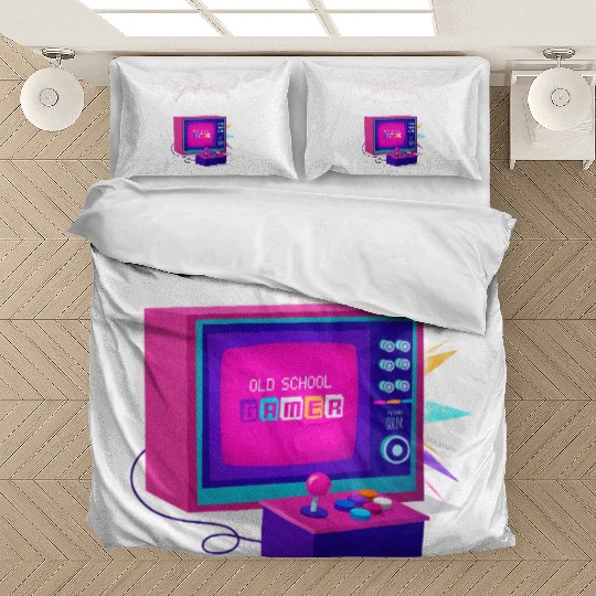 Born to Game Forced to Work Retro Art Bedding Sets