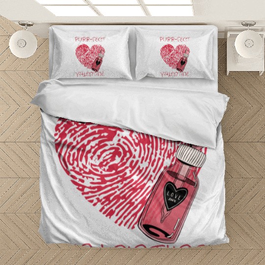 Purrfect Valentine day Bedding Sets