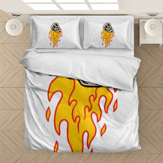 skull power retro Bedding Sets design