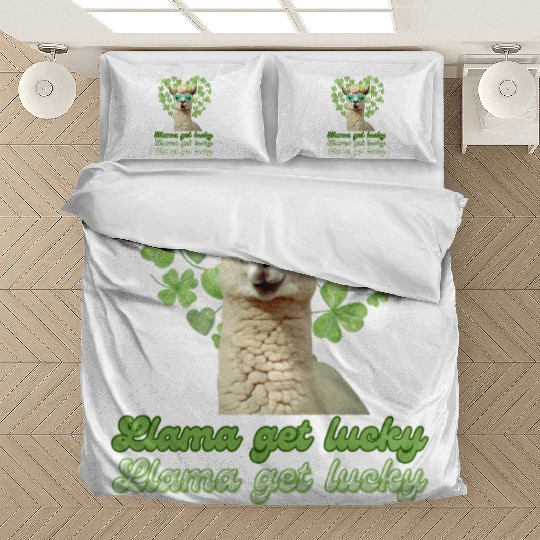 Llama Get Lucky | St. Patricks Day Edition Bedding Sets